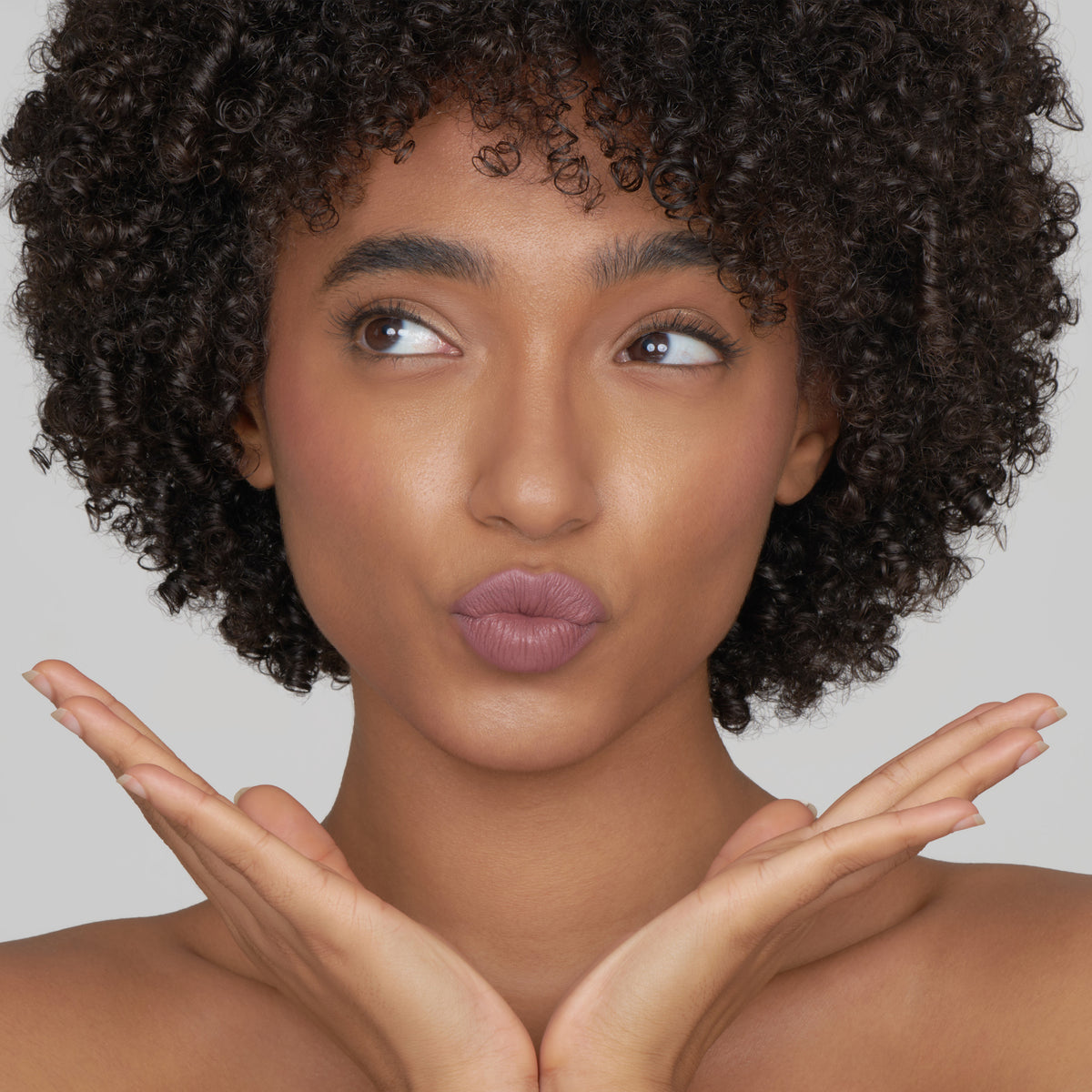 Pippa of London model wearing a natural makeup look